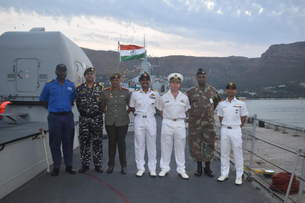 Maritime News, India INS Talwar, South Africa, Simon’s Town, IBSAMAR VIII, Joint maritime exercise, Indian Navy, Brazilian Navy, South African Navy, Interoperability, Blue Water Naval Warfare 001