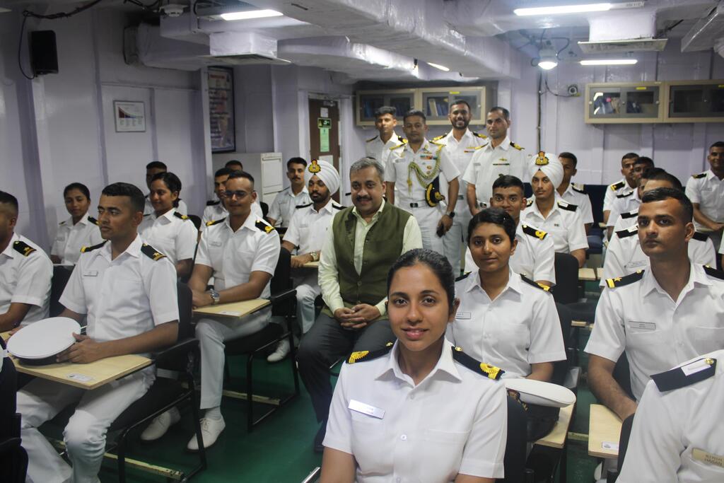 Maritime News Indian Navy First Training Squadron INS Sujata INS Shardul ICGS Veera Changi Naval Base Singapore SAGAR Security and Growth for All in the Region 1