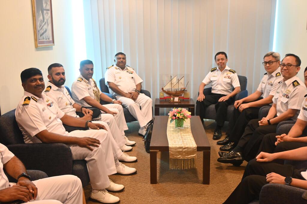 Maritime News Indian Navy First Training Squadron INS Sujata INS Shardul ICGS Veera Changi Naval Base Singapore SAGAR Security and Growth for All in the Region 2