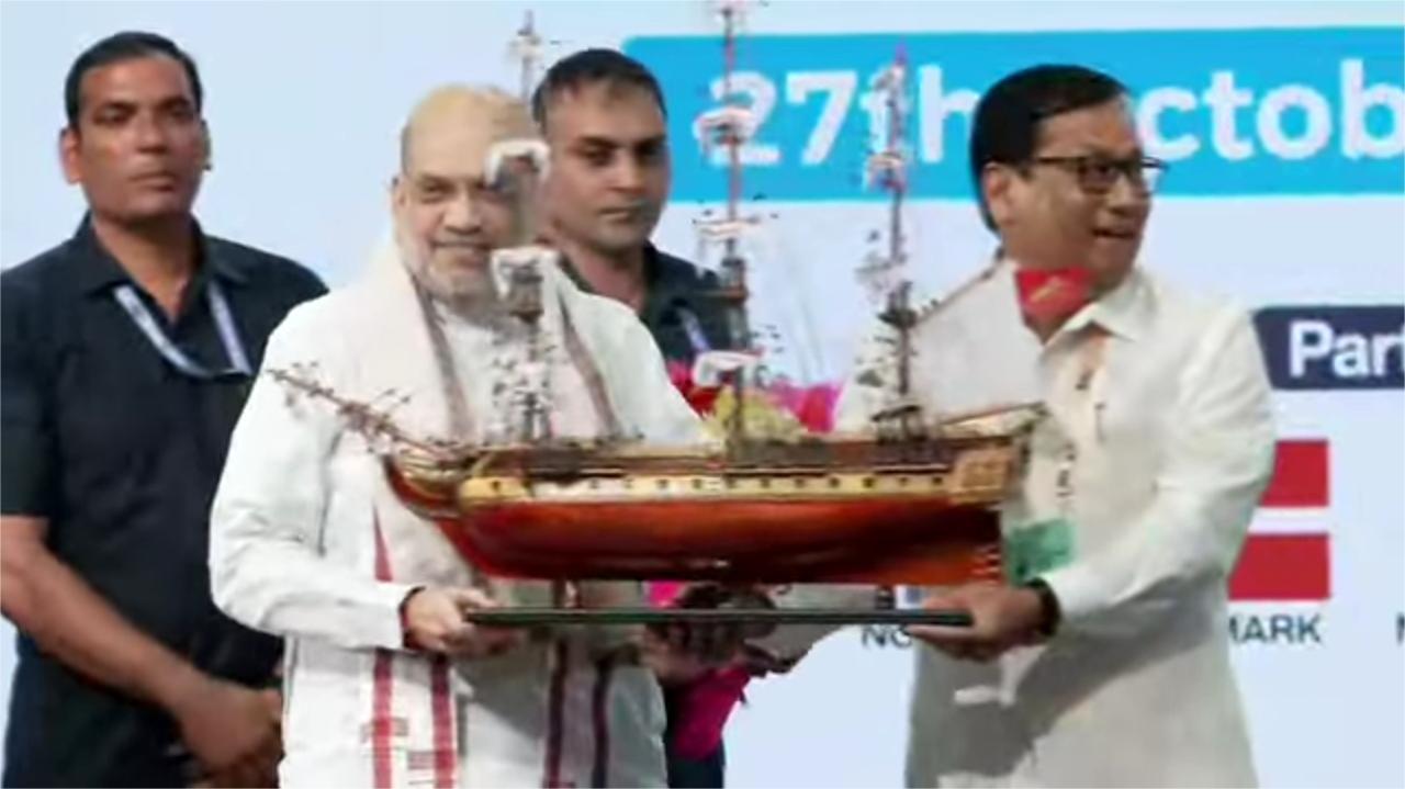Maritime News Amit Shah India Maritime Week 2025 IMW 2025 Indo-Pacific MAHASAGAR vision Major Port Authorities Act 202 Indian Ports Bill 2025 Pacific Ocean MoPSW Ports 001