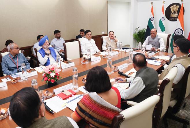 Senior Union Ministers review India’s energy reserves, maritime trade security and supply chain preparedness amid escalating tensions in West Asia.