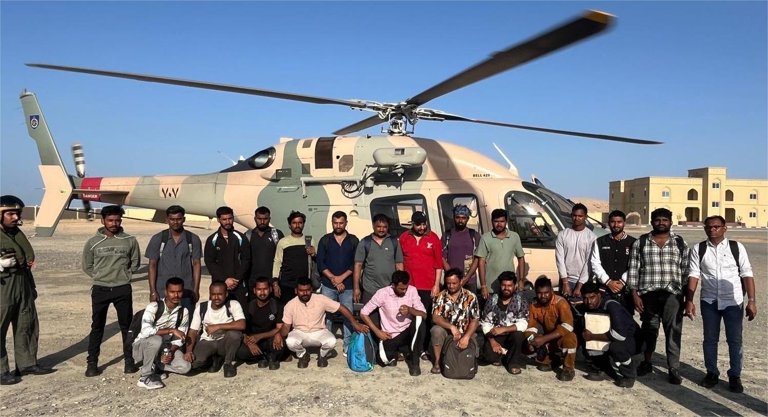 Indian Coast Guard and Oman Navy rescue 24 Indian seafarers from MT Marivex near Oman Maritime News