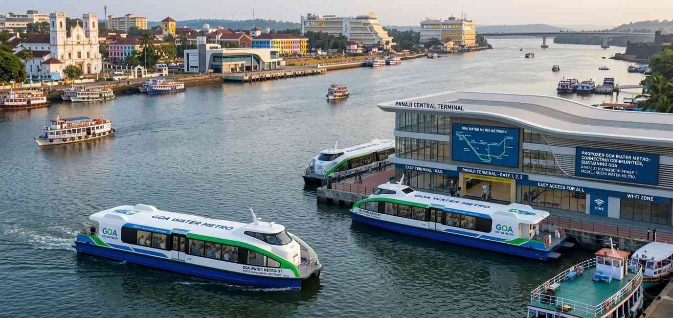 Passenger ferry operating on the Mandovi River representing the proposed Goa Water Metro and sustainable inland water transport Maritime News