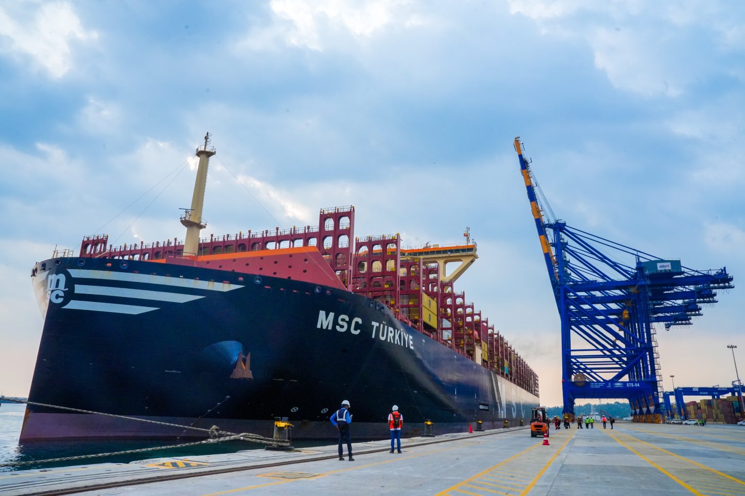MSC container vessel at Vizhinjam International Seaport following Terminal Investment Limited's proposed investment in India's strategic transshipment hub Maritime News