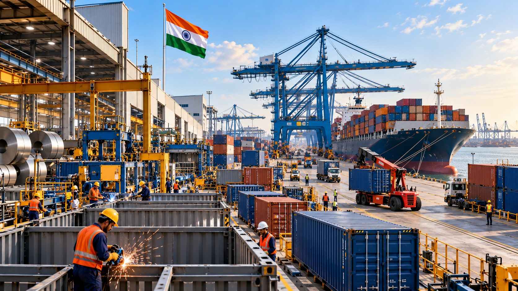 India's ₹10,000-crore Container Manufacturing Promotion Scheme aims to expand domestic shipping container production and strengthen maritime supply chains
